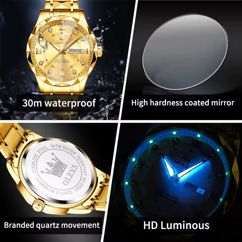RELOJ DE PULSERA DE CUARZO ORIGINAL OLEVS 5609