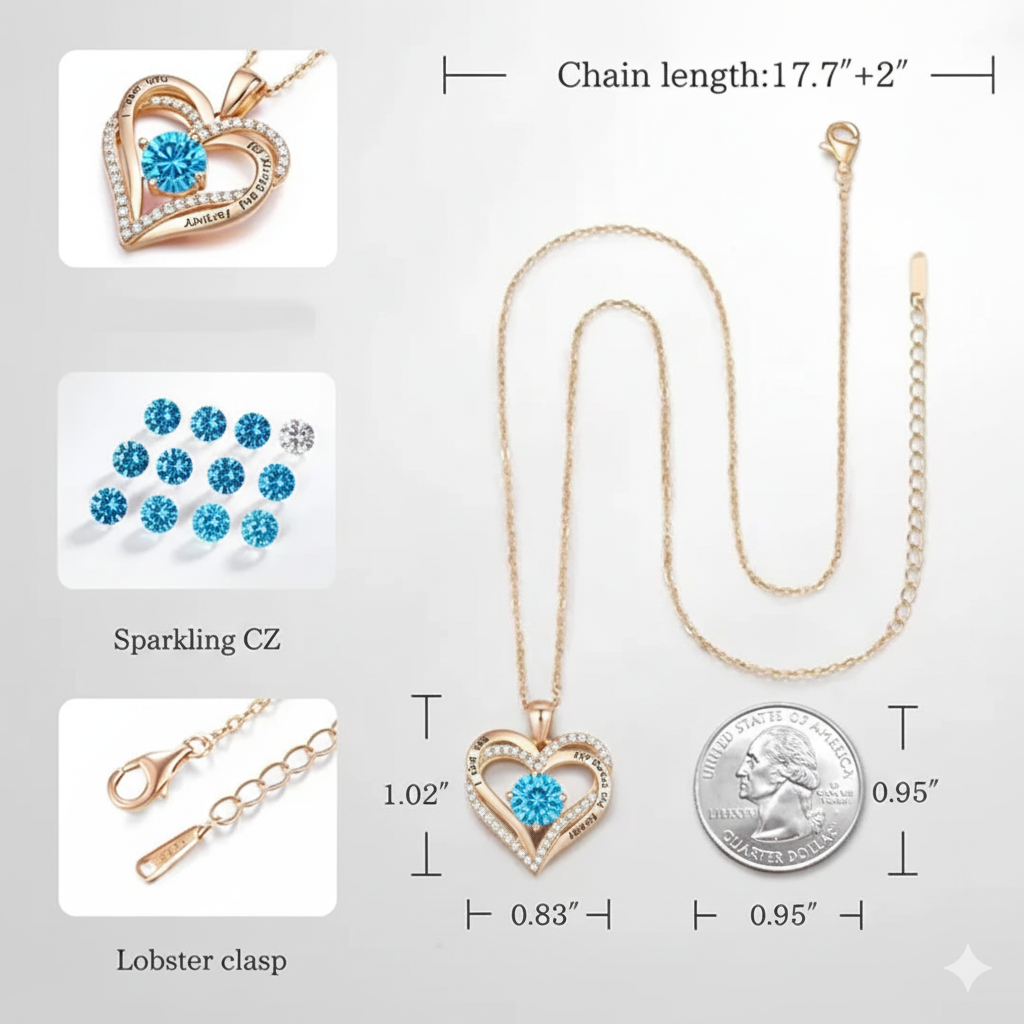 COLLAR CON COLGANTE DE CORAZON